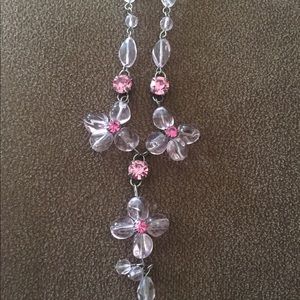 Pop Art Big Pearl Necklace Hot Pink Costume Accessories Female main image 0